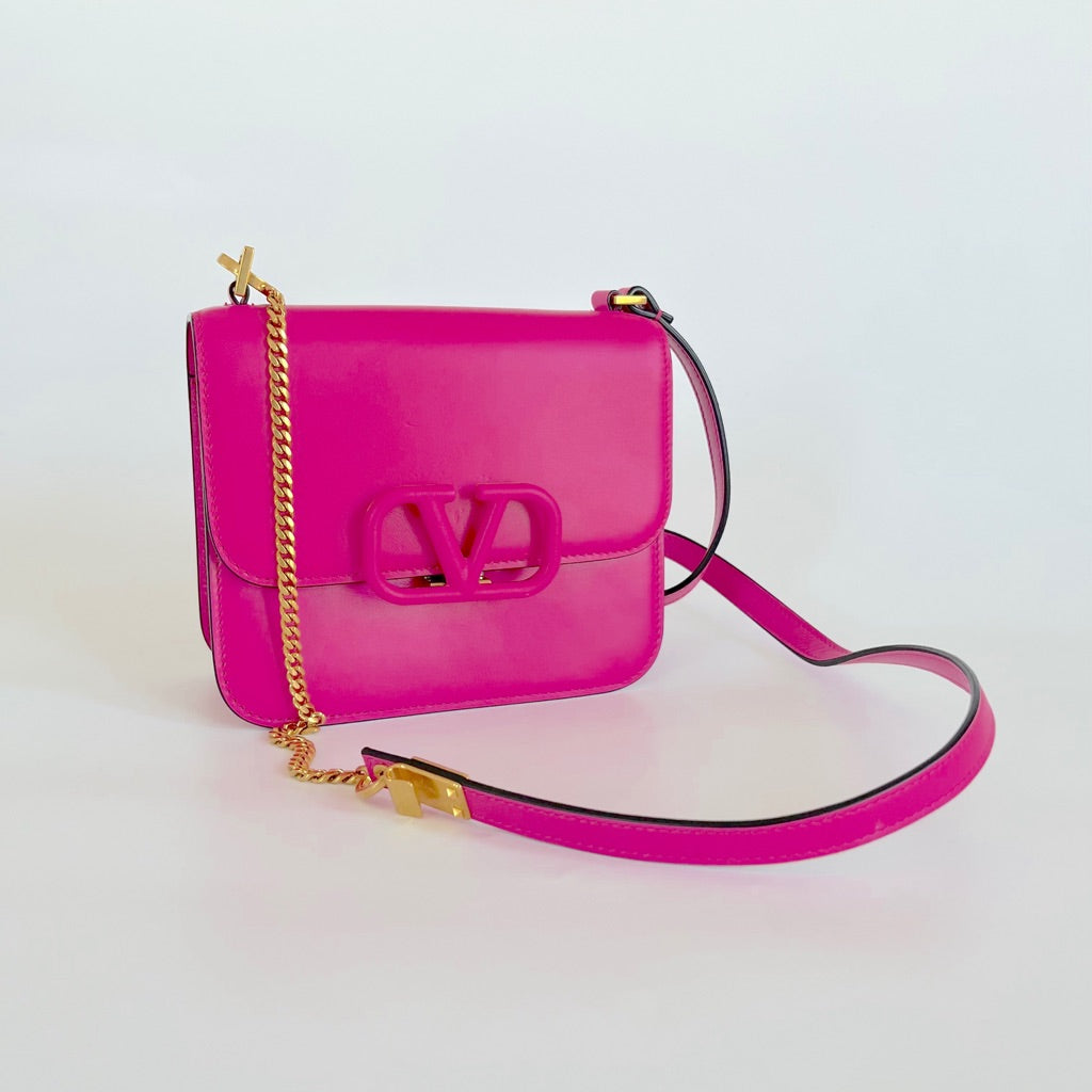 Valentino Fuchsia Small VSLING Cross Body Bag