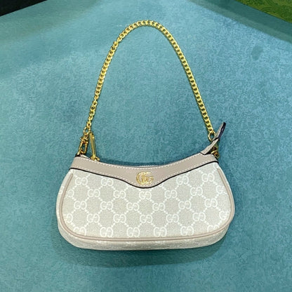 GUCCI OPHIDIA MINI BAG BEIGE AND WHITE 19CM 764960 FACJT 9641