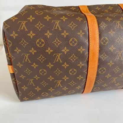 Louis Vuitton monogram Keepall Bandouliere 55” bag