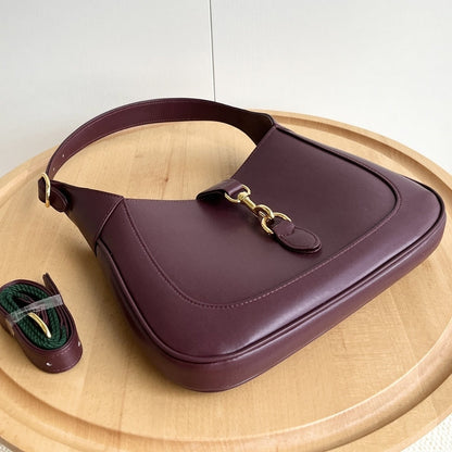 GUCCI JACKIE 1961 MEDIUM TOTE BAG ROSSO ANCORA LEATHER 27CM 810232 AADDX 6449