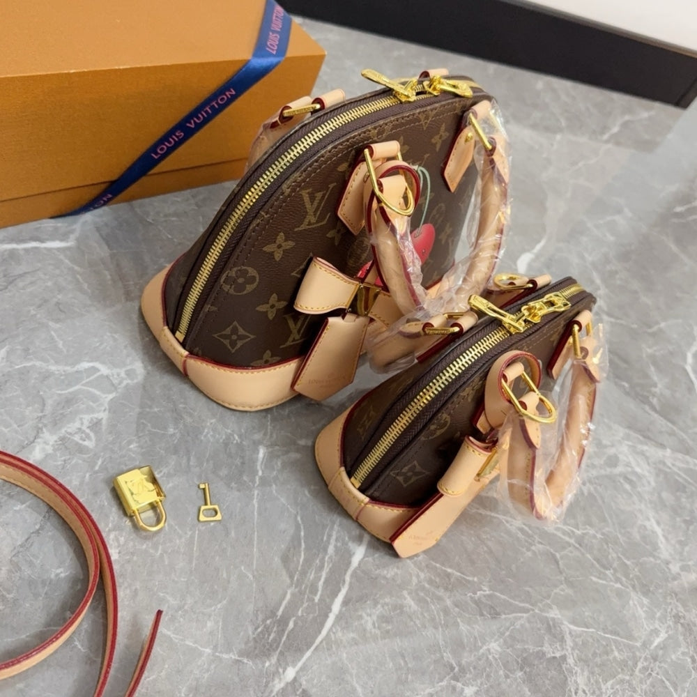 LOUIS VUITTON X TAKASHI MURAKAMI MONOGRAM CERISE NANO ALMA BROWN 16 CM M13416