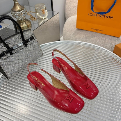 LOUIS VUITTON SWING SLINGBACK PUMP ROUGE 1AGUDJ