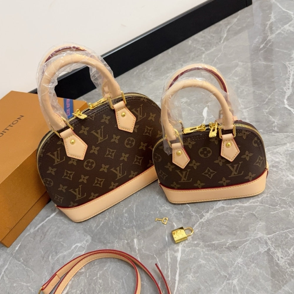 LOUIS VUITTON X TAKASHI MURAKAMI MONOGRAM CERISE NANO ALMA BROWN 16 CM M13416
