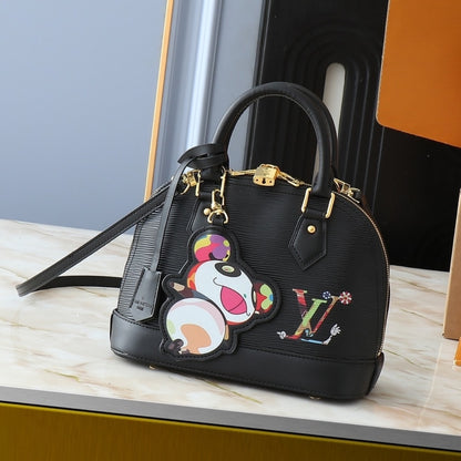LOUIS VUITTON X MURAKAMI ALMA BB BLACK 23CM M13670