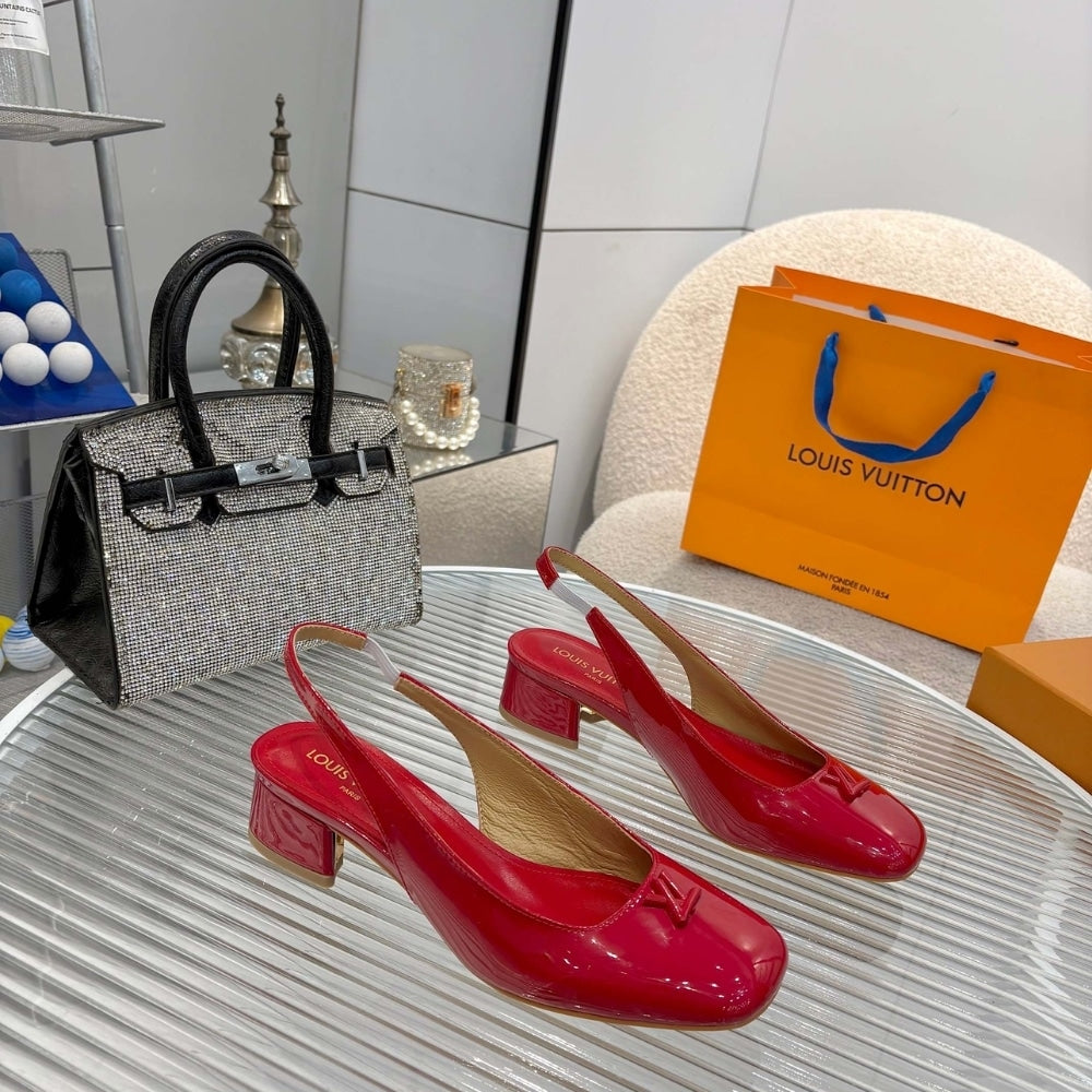 LOUIS VUITTON SWING SLINGBACK PUMP ROUGE 1AGUDJ