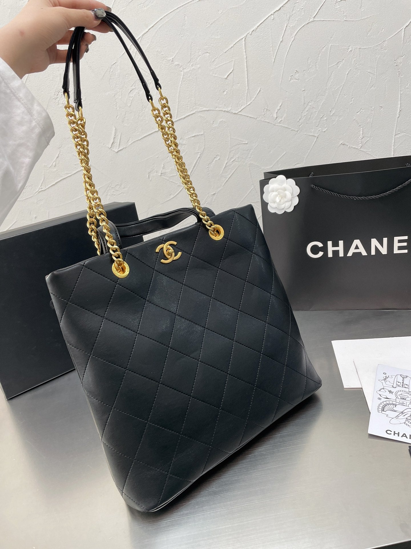 CHANEL SMALL SHOPPING TOTE