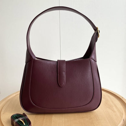 GUCCI JACKIE 1961 MEDIUM TOTE BAG ROSSO ANCORA LEATHER 27CM 810232 AADDX 6449