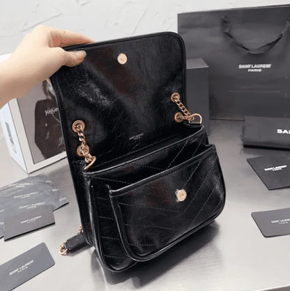 SAINT LAURENT NIKI BABY IN VINTAGE LEATHER