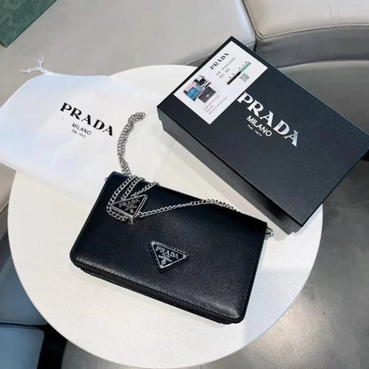 pra retro shiny small square bag