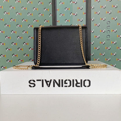 Gucci Interlocking Leather Chain Crossbody