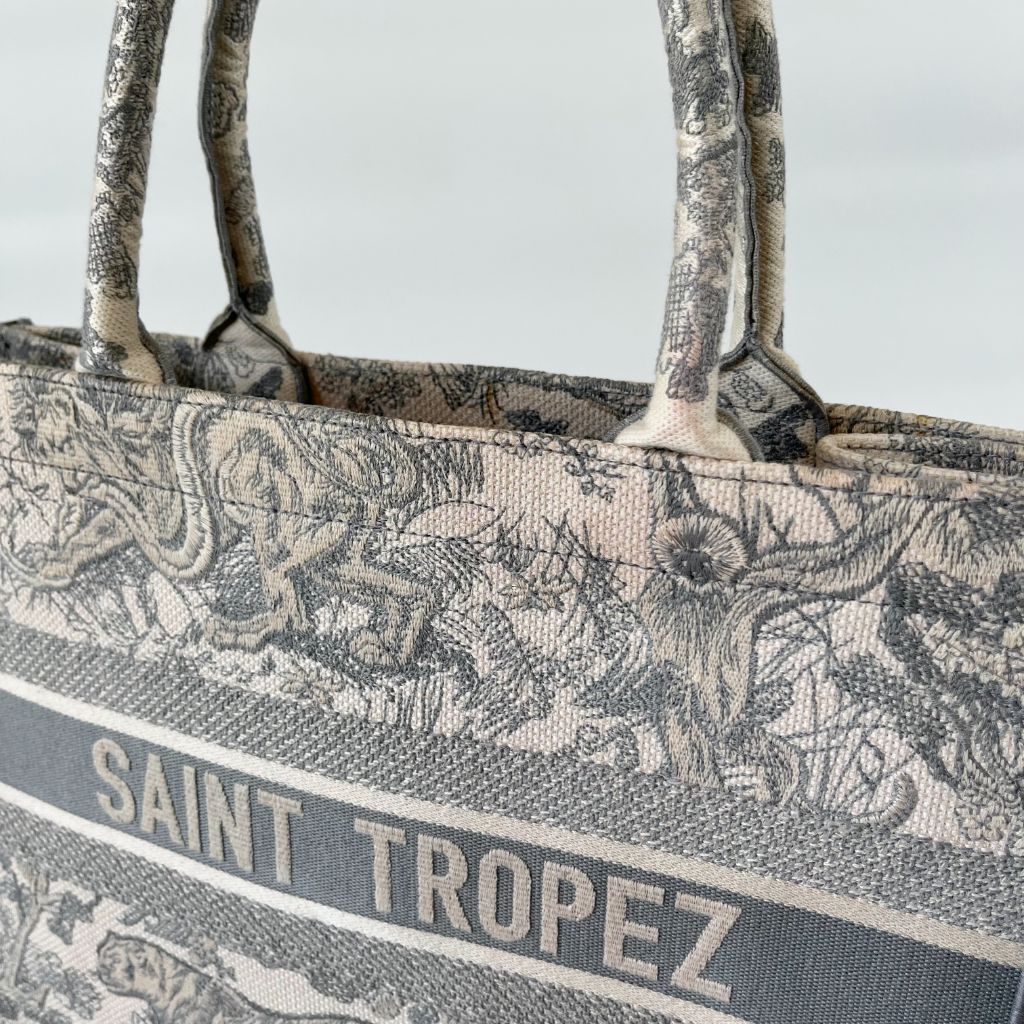 Dior Canvas Book Tote Medium Bag