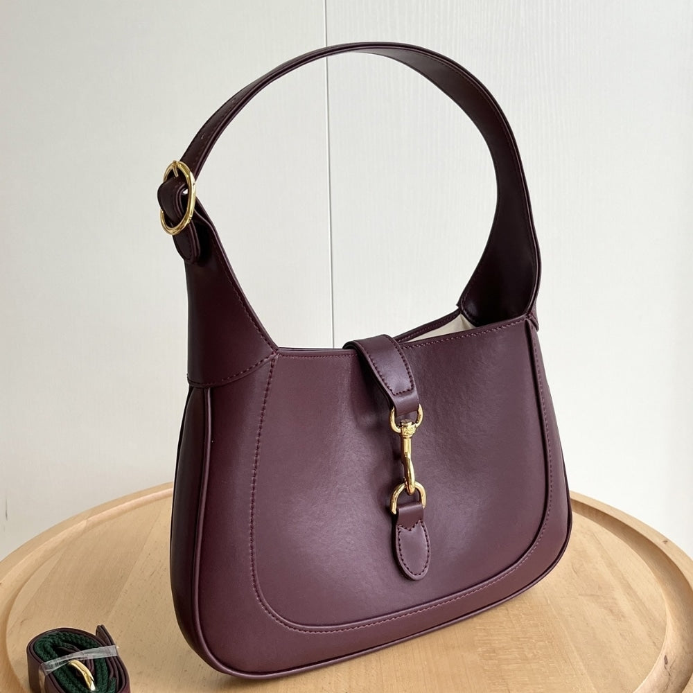 GUCCI JACKIE 1961 MEDIUM TOTE BAG ROSSO ANCORA LEATHER 27CM 810232 AADDX 6449