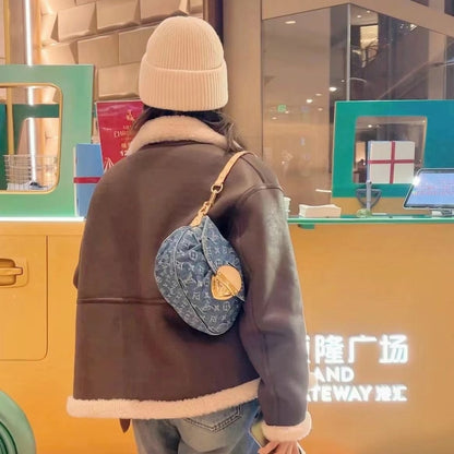 LOUIS VUITTON X TAKASHI MURAKAMI MONOGRAM CERISE SUNSET BAG DENIM BLUE 27CM M13680