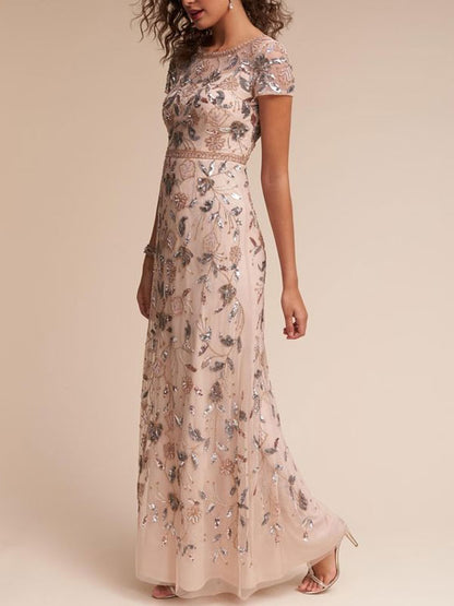 Delicate Sequin Beaded Women's Dress