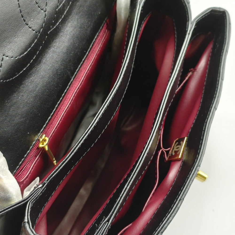 CHANEL TRENDY CC LARGE LAMB BLACK 25CM