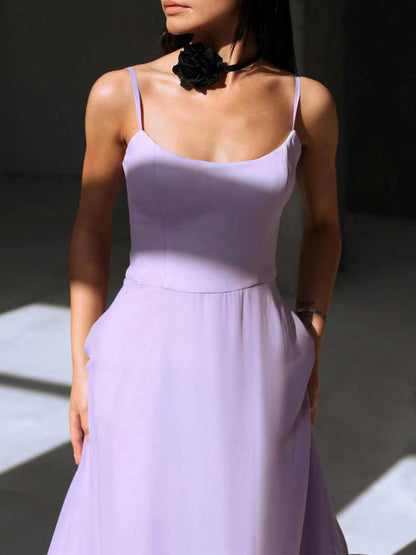 loveedsTM-Flounce Bustier Midi Dress