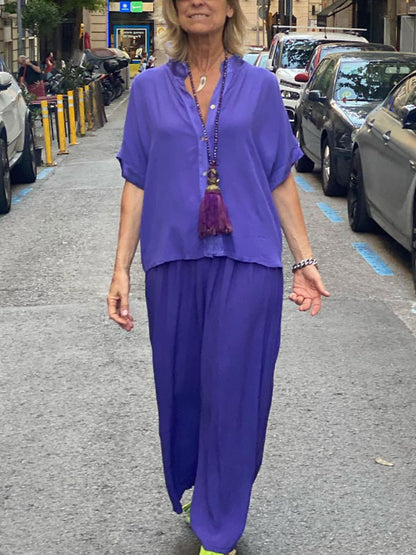 Patchwork Cotton Linen Ladies Suits