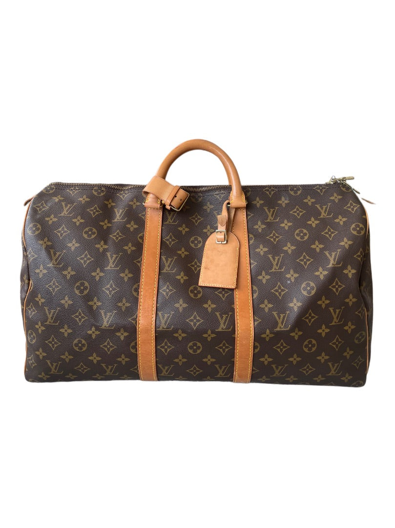 Louis Vuitton Brown Canvas Monogram Keepall 50 bag
