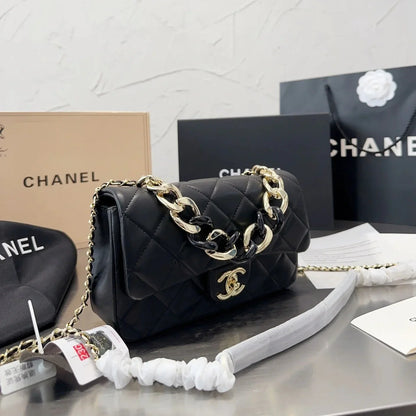 CL lambskin textured diamond embroidery bag