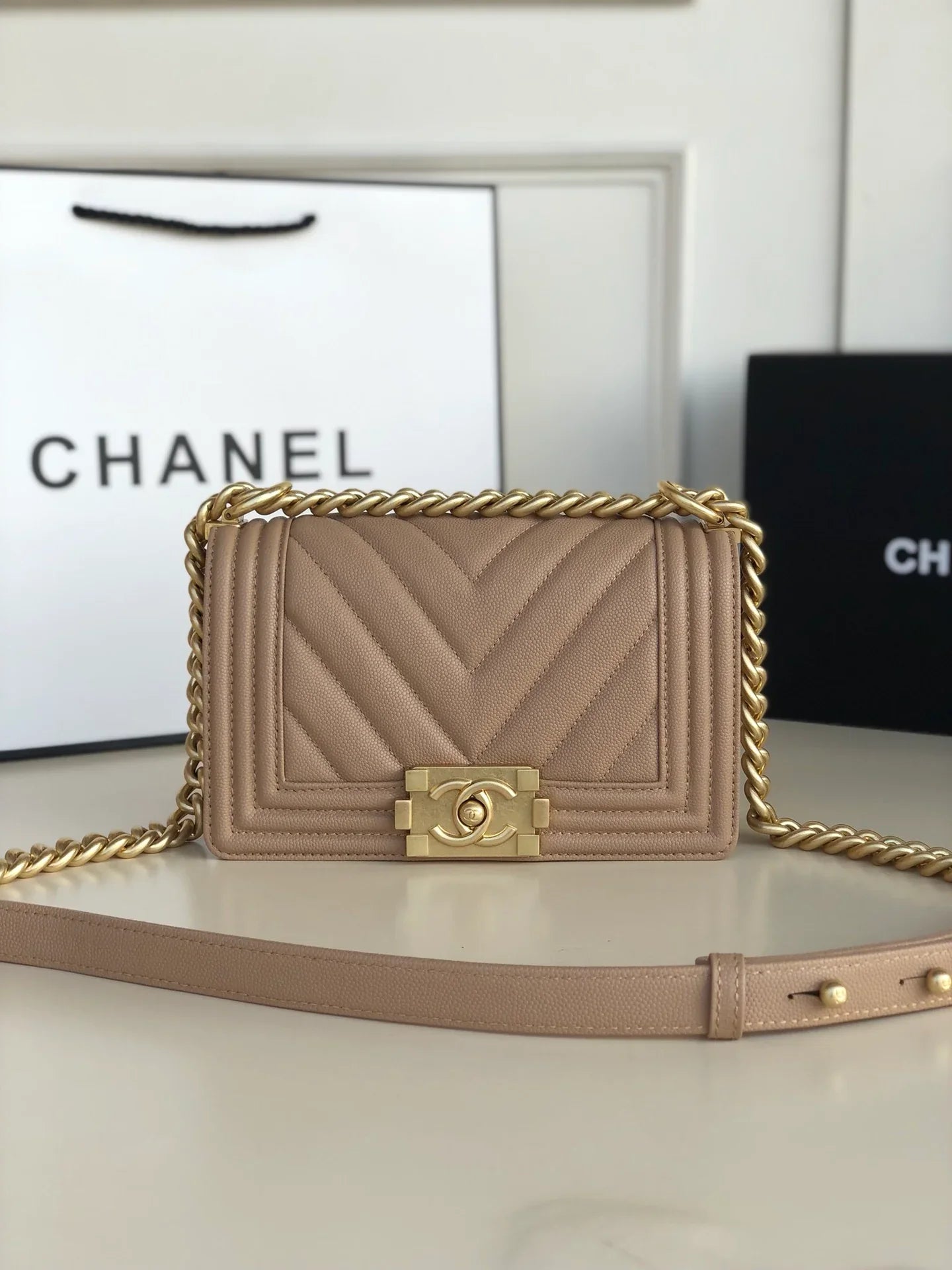 Chanel Boy Bag Caviar 20cm
