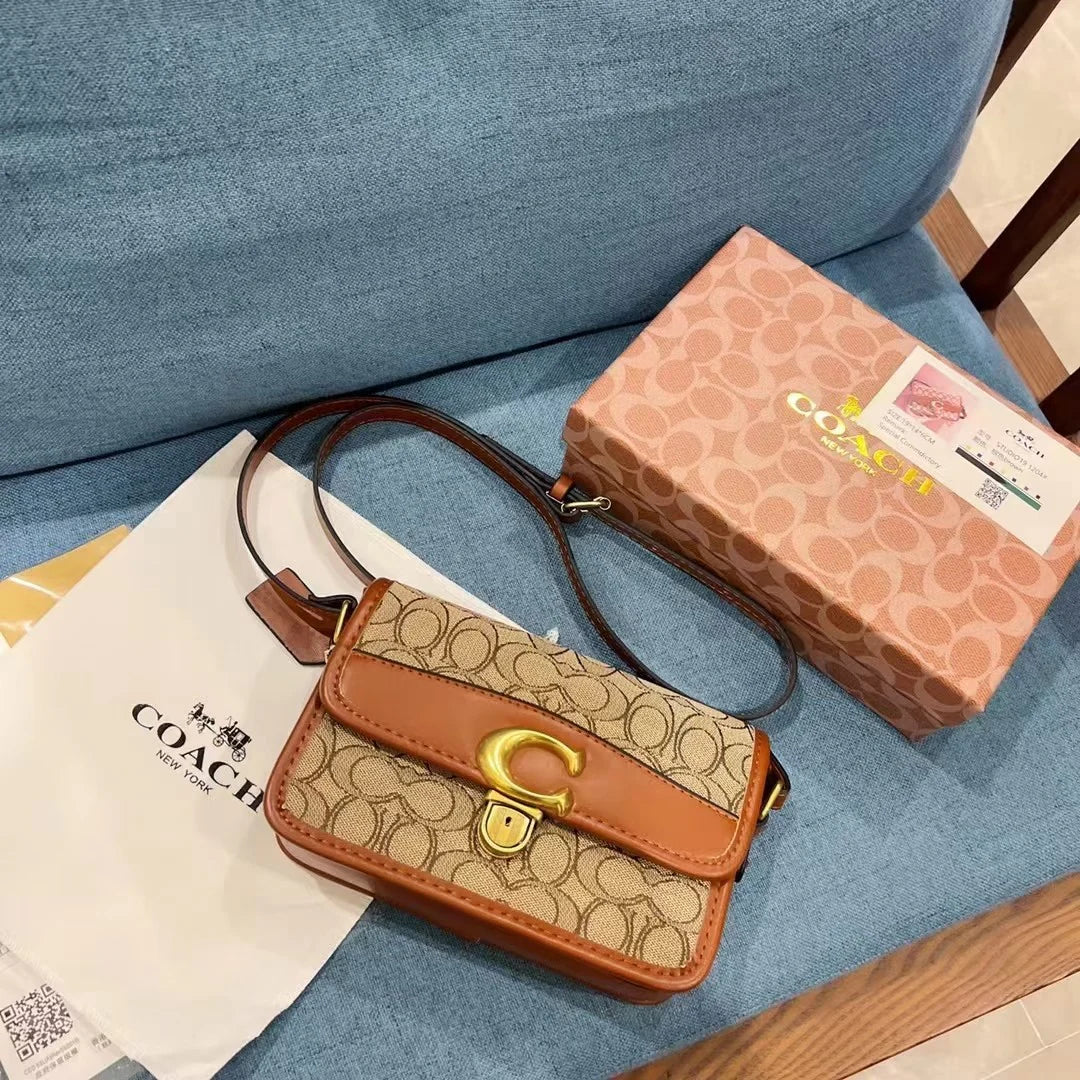 Coa Studio19 Series Small Square Bag With Hardware Lock