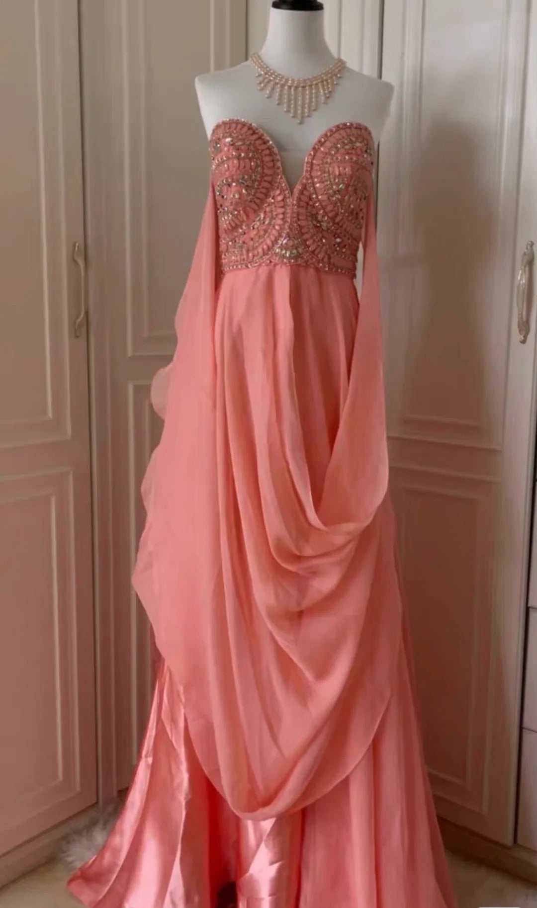 __ink Fantasy Greek Goddess Long Chiffon Ball Gown Evening Gown gh4269