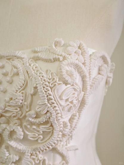 White Fashion Long Tulle Prom Dress Evening Gown Wedding Dress gh5059