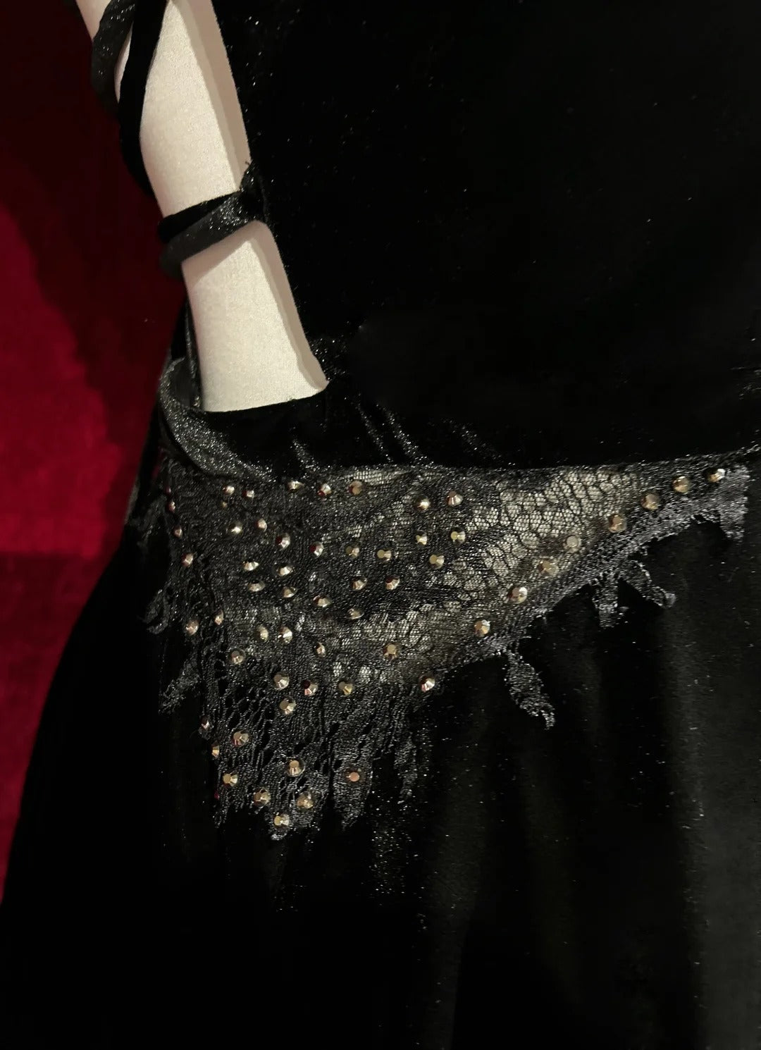 Black Shiny Vintage Elegant Delicate Rhinestone Lace Short Homecoming Dress Velvet Ball Gown Evening Gown Prom Dress Birthday Party Dress gh3860