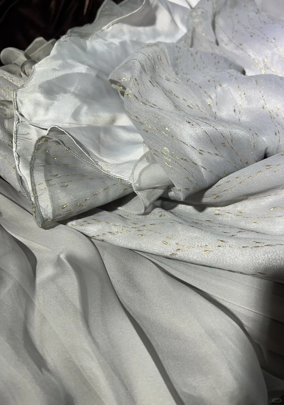 White Vintage Ancient Greek Goddess Gorgeous Sparkling Elegant Exquisite Gold Rhinestone Beads Tulle Long Mermaid Floor Length Trail Slim Fairy Ball Gown Evening Gown Party Dress Prom Gown gh3852