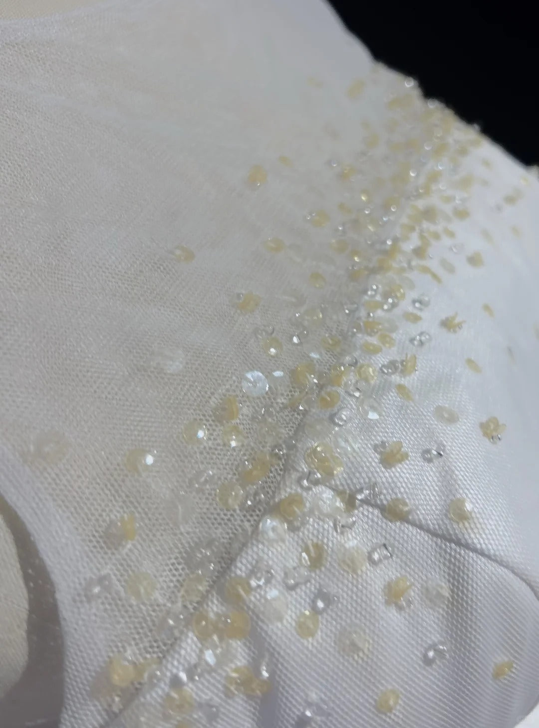 White pure simple beautiful sparkling fashion elegant exquisite rhinestone short mini backless floor length tulle homecoming prom dress evening dress party dress prom dress gh3865