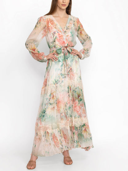 Colorful Printed Maxi Dress