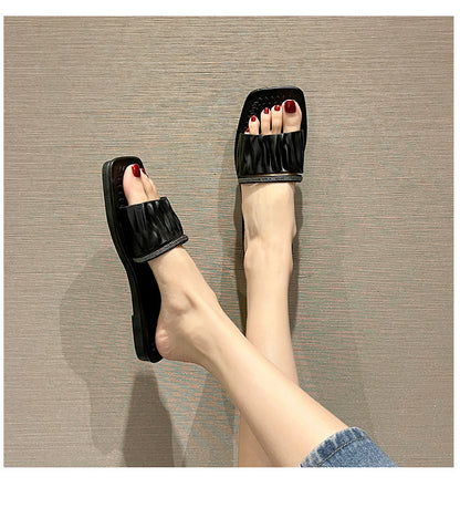 Indoor home non-slip soft bottom ladies slippers