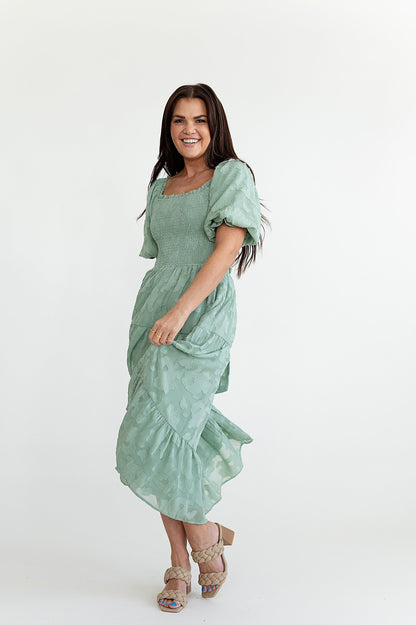 loveedsTM-Evangeline Dress in Dusty Sage