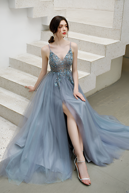 loveedsTM-Forest style small fresh dreamy temperament evening dress