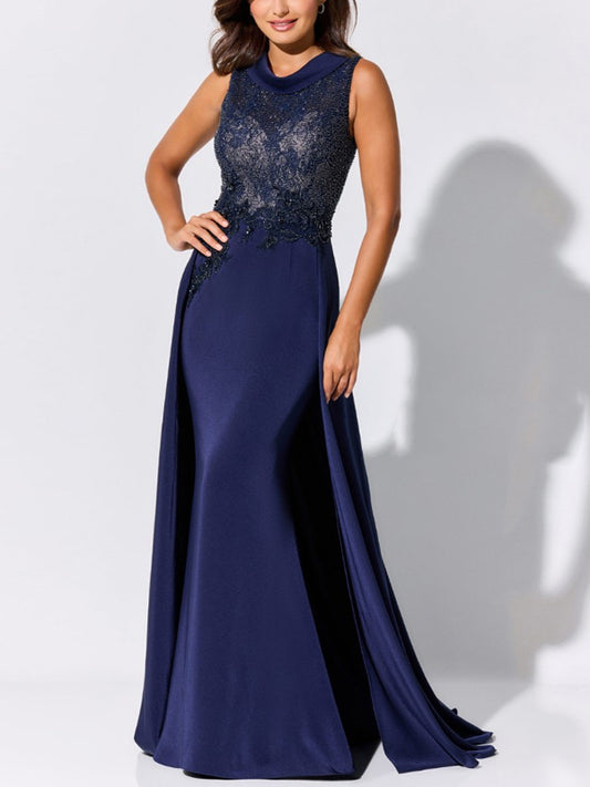 Round Neck Sleeveless Solid Color Maxi Dress