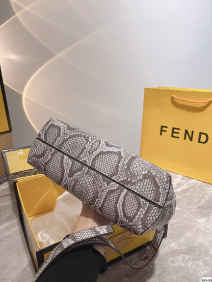 Fendi First Small Natural Python