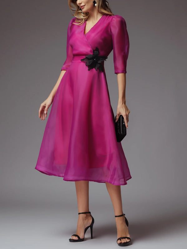 Temperament Organza Elegant Women's Dress