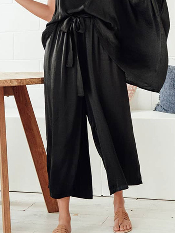 Loose Cotton and Linen Women's Suits