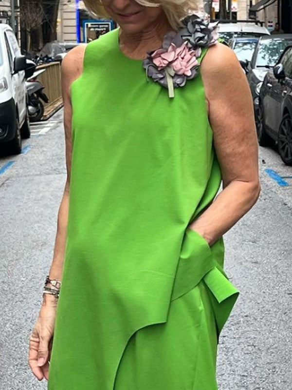 Temperament Cotton Linen Ladies Suits