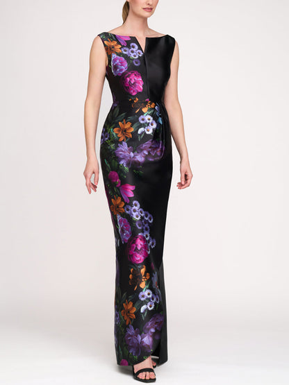 Sleeveless Printed Maxi Dress