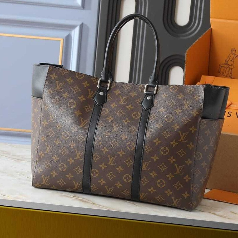 LOUIS VUITTON SAC PLAT 24H MONOGRAM BROWN 44CM