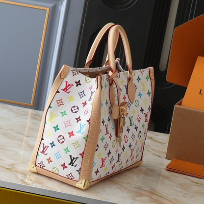 LOUIS VUITTON X MURAKAMI ONTHEGO MM MONOGRAM WHITE 35CM M13079