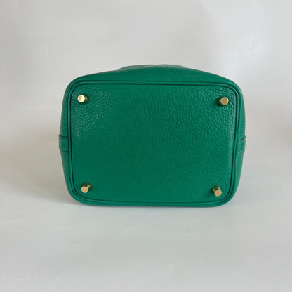 Hermès Picotin Lock 18 Taurillon Clemence Vert Vertigo Bag
