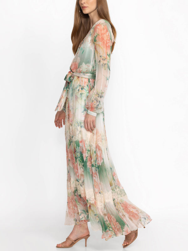 Colorful Printed Maxi Dress