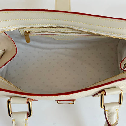 Louis Vuitton Epanoui PM cream leather tote bag