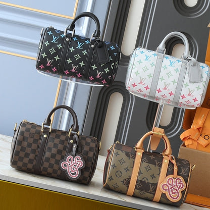 LOUIS VUITTON KEEPALL 25 GRADIENT BLACK 25CM