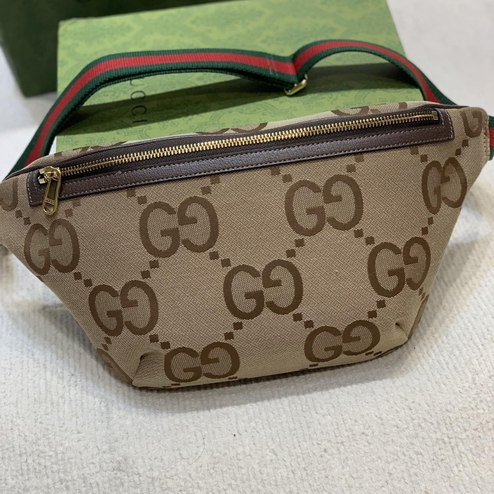 GUCCI JUMBO GG BELT BAG BROWN 39CM
