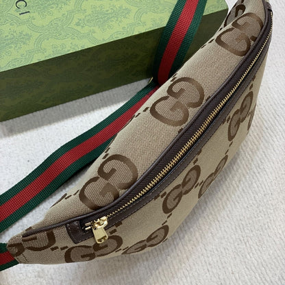 GUCCI JUMBO GG BELT BAG BROWN 39CM