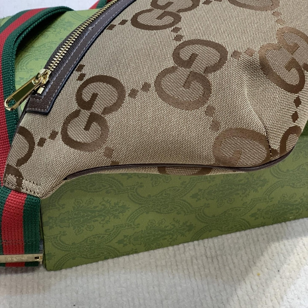 GUCCI JUMBO GG BELT BAG BROWN 39CM