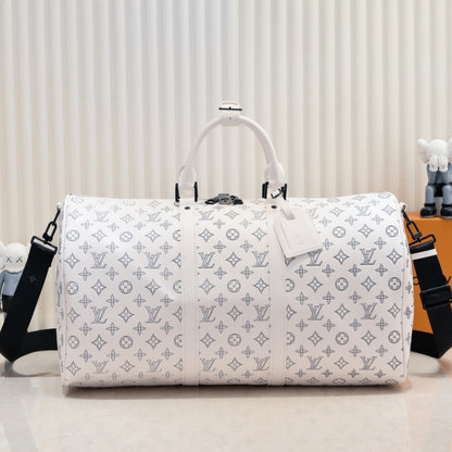 LOUIS VUITTON KEEPALL BANDOULIÈRE 50 WHITE M24954